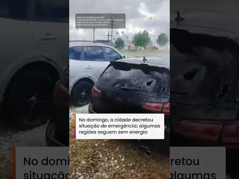 Temporal de granizo deixa mais de 150 feridos no Rio Grande do Sul