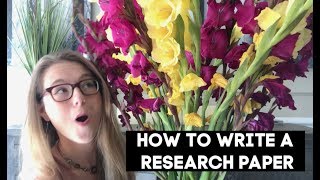 how to write a research paper: the corrie method