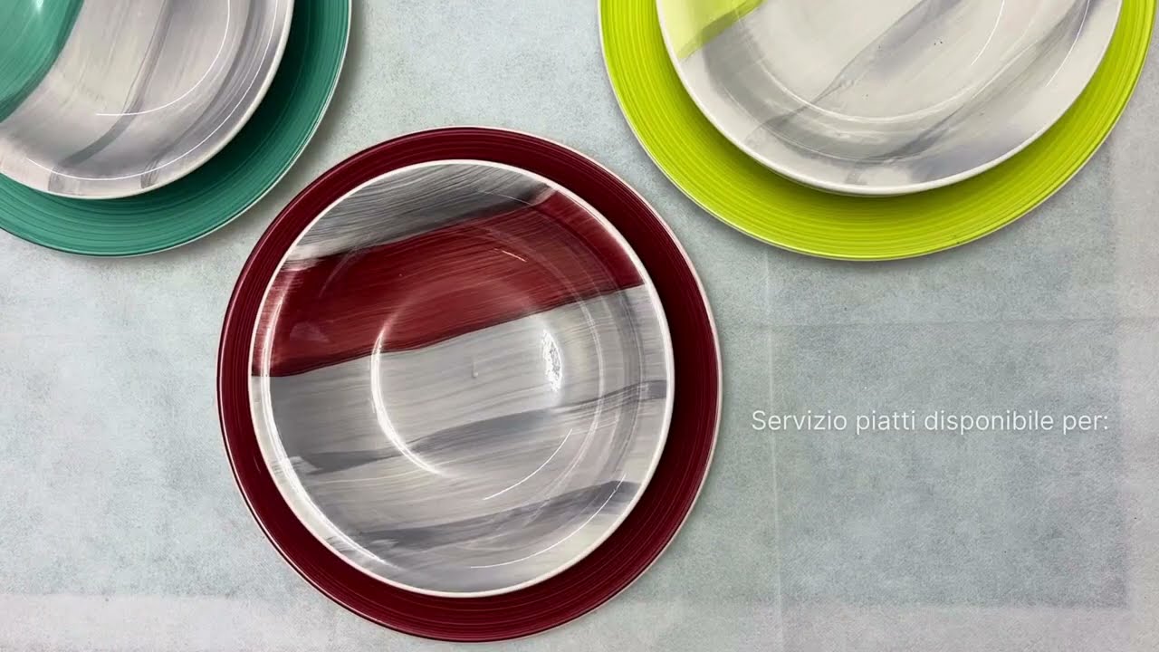 Set 6 Piatti Fondi In Porcellana Verde - Ø21.5cm Per Zuppe E Insalate - Foto 13