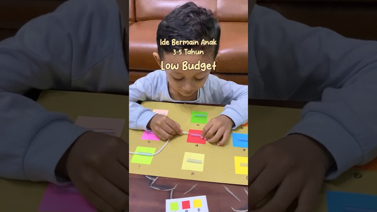 Sedotan Tali - Ide Bermain Anak 3-5 Tahun