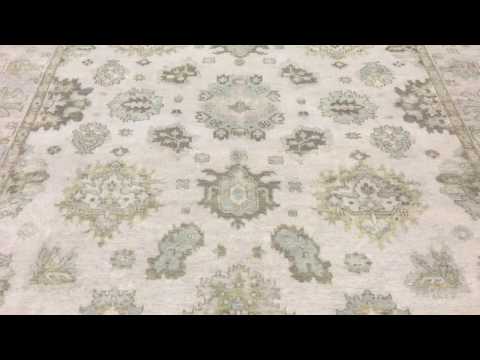 Grey Oushak Oriental Large Area Rug 8'10X12'1 - W 269