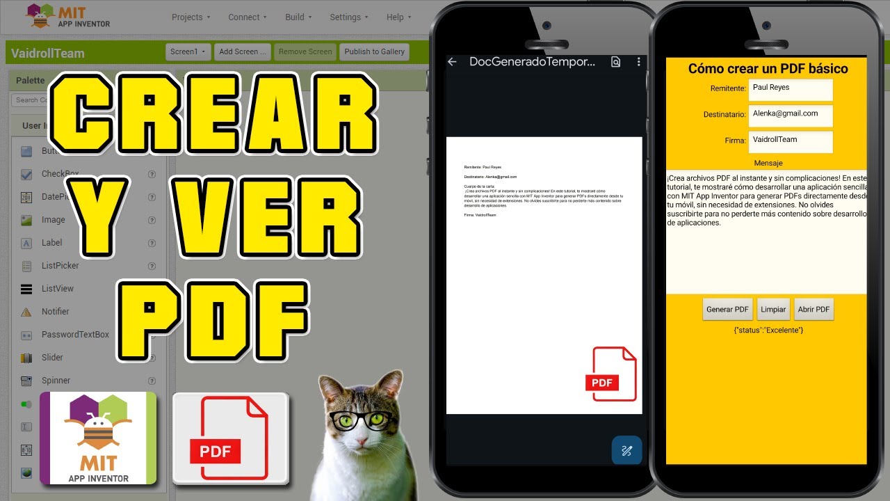 How to Create a PDF in MIT App Inventor