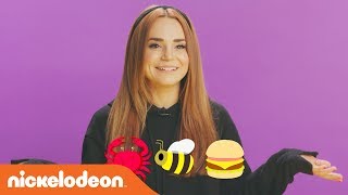 Guess That Emoji 🦀🐝 🍔 Challenge w/ Rosanna Pansino, Jordyn Jones & More! | VidCon 2018 | Nick