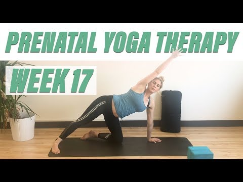 Reduce Pregnancy Belly Pain (17 Weeks Pregnant) | ROOT Yoga Therapy with Jasmine