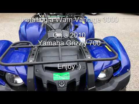 2010 Yamaha Grizzly 700 Warn Vantage winch install