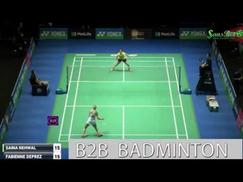 2017 Yonex All England Open R16 WS Saina NEHWAL vs Fabienne DEPREZ