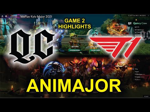 T1 vs QUINCY CREW GAME 2 - UPPER BRACKET - WePlay AniMajor Dota 2 Highlights