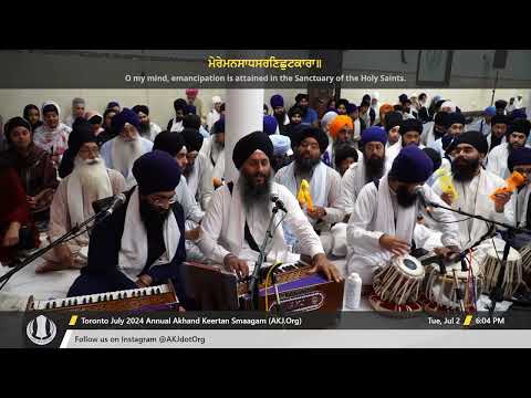 031 Bhai Bhajanpreet Singh Jee Delhi at Tuesday PM Toronto July 2024 Annual Akhand Keertan Smaagam