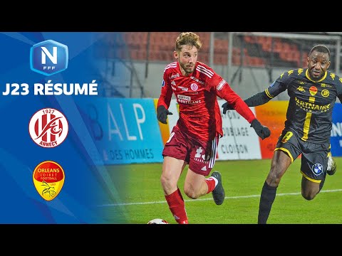 J23 I FC Annecy - US Orléans (0-0), le résumé I National FFF 2021-2022