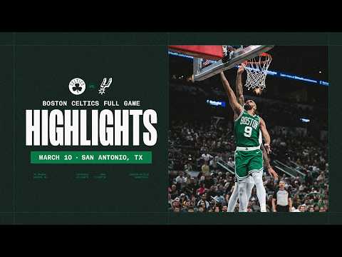 Boston Celtics fall short 125-116 to Victor Wembanyama and San Antonio Spurs | Extended Highlights
