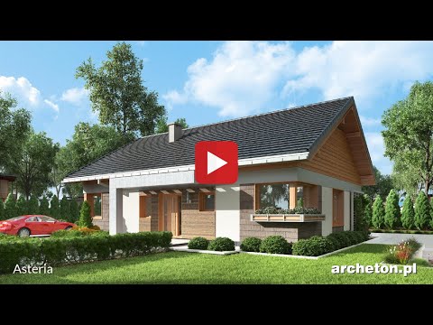 Projekt domu Asteria - archeton.pl - parterowy 113,0 m2