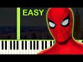 MCU SPIDER-MAN - EASY Piano Tutorial