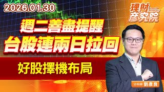週二善盡提醒，台股連兩日拉回，好股擇機布局 (圖)