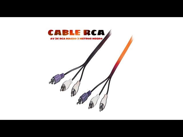 Goobay Cabo AV 3xRCA Macho/Macho 5m Preto video
