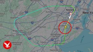 Flight tracker captures JetBlue flight emergency landing at Newark airport