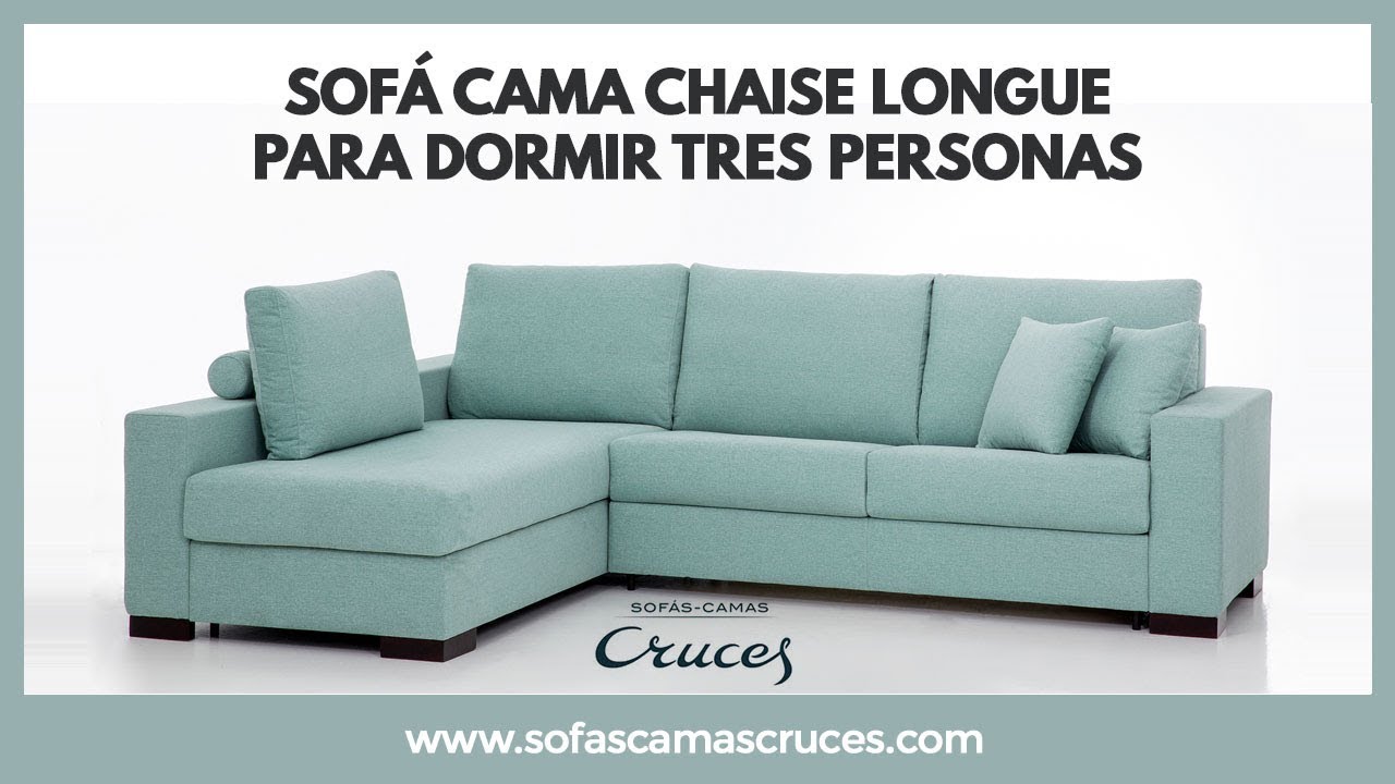 SOFÁ CHAISE LONGUE PARA DORMIR TRES PERSONAS