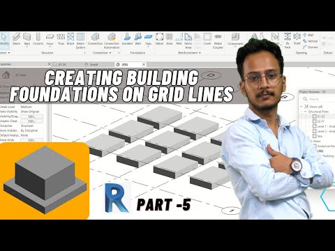 Revit Structure Tutorial Series | Episode 5: Creating Building Foundations On Grid Lines
