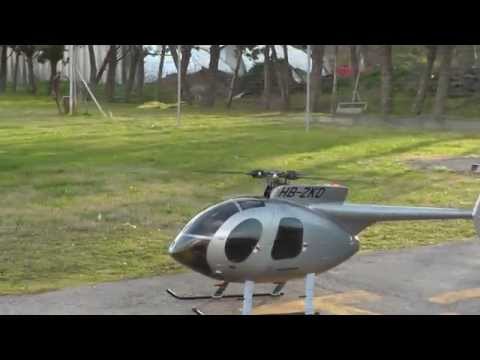 MD 500 E 700 size five blade Rc Heli  With sound module.