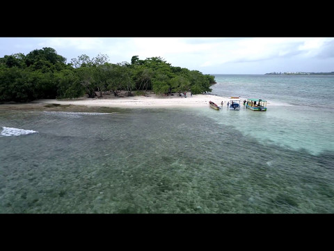 Jamaica Negril Booby Cay island may 2017 video with Drone