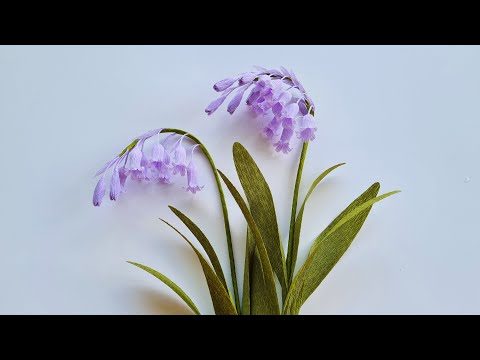 How To Make Bluebell Paper Flower / Paper Flower / Góc nhỏ Handmade