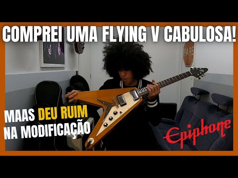 Epiphone Flying V Korina Ano 2007 que estava Abandonada! PODE SER SUA