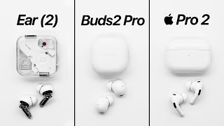 Nothing Ear (2) vs AirPods Pro 2 vs Galaxy Buds 2 Pro - Best 2023 EarBuds?