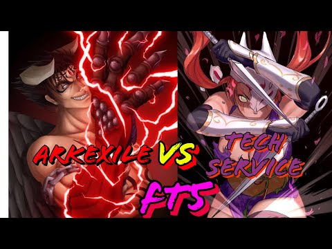 First to 5 | arkexile (devil jin) vs techservice (kunimitsu) | Tekken 7