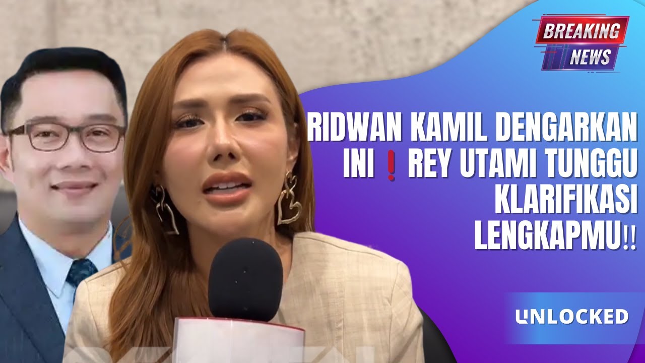 Rey Utami Tunggu Klarifikasi Lengkap dari Ridwan Kamil tentang Isu Perselingkuhan