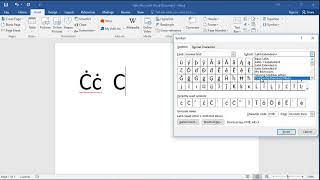 How to type letter C with Dot Above In Word How to Put a Dot Above a Letter in Word
