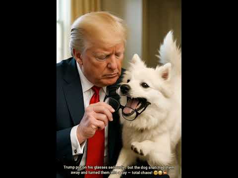 🤓 Trump’s Glasses Stolen! Dog Turns Them Into a Toy 😂🐕