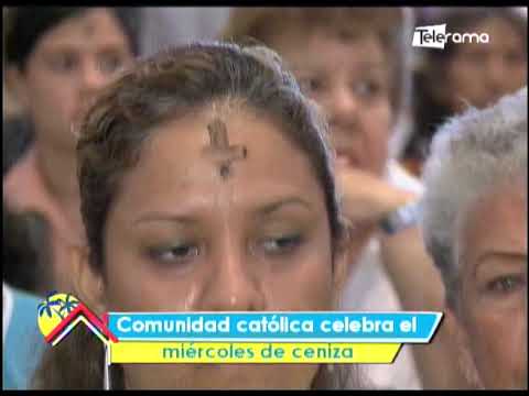 Comunidad católica celebra el miércoles de ceniza