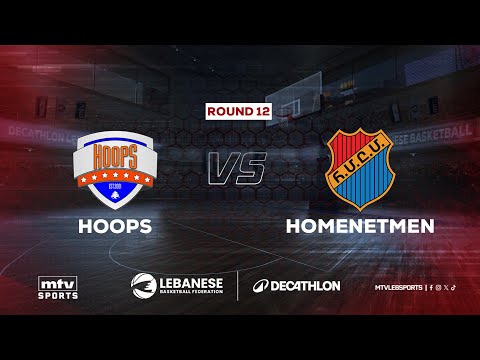 Decathlon Lebanese Basketball Championship 2025-2026 | Hoops vs Homenetmen - Round 12