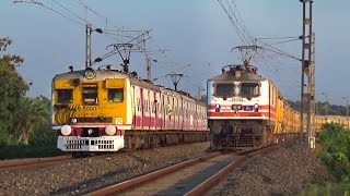 Old EMU local train vs Fastest WAP 5 Teesta Torsa Express