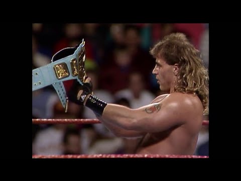 WWF IC Champ Shawn Michaels vs Joey Maggs. Shawn calls out Tatanka! 1993