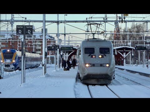 Tåg i Sundsvall | Vinter & snö