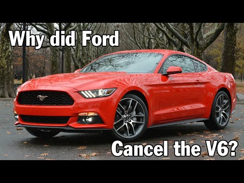 Part of a video titled Why Ford Cancelled the Mustang V6 - YouTube