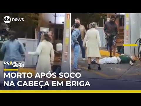 Soco na cabeça mata motorista de aplicativo em posto de combustíveis | #PrimeiroImpacto