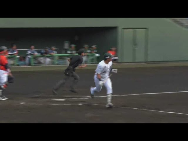 【みやざきPL】ライナーで運んだ!! マリーンズ・山本大斗 レフトポール際へのソロホームラン!! 2022年10月20日  千葉ロッテマリーンズ 対 四国アイランドリーグplus選抜