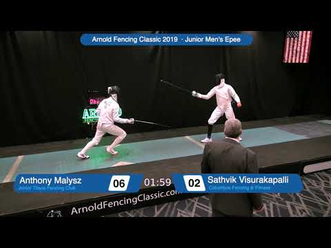Junior Men's Epee Arnold Fencing Classic 2019