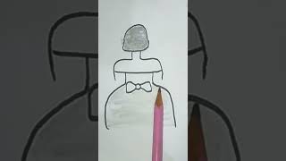 How to Draw a Cute Girl with Bow Tie 👧🎀 | Easy Drawing for Beginners"
