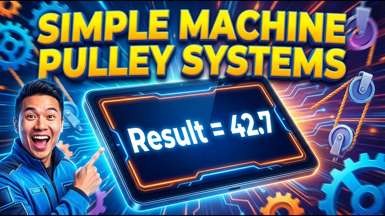 Simple Machine Pulley Systems Interactive Calculator