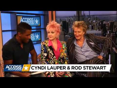 Rod Stewart and Cyndi Lauper are LIVE with Access Hollywood