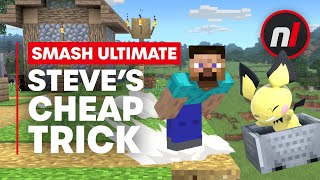 Steve's Smash Bros. Side Special is Super Cheap