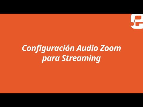 Configuración audio Zoom