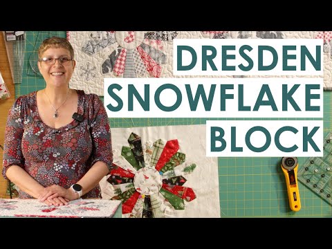 How to make a Dresden Snowflake block!