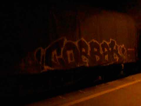 Treno Merci in Stazione di Ventimiglia con Graffiti