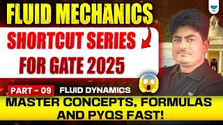Fluid Mechanics Shortcut Series for GATE 2025: | Fluid Dynamics Formulas & PYQs Fast! (Part 9)