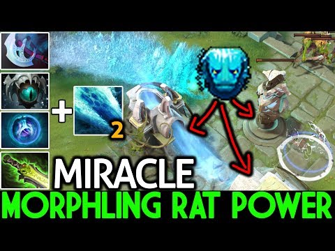 Miracle- [Morphling] When Best Hero RAT VS Mega Creeps Next Level Pro Gameplay 7.21 Dota 2