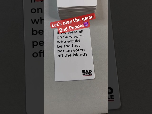 Vídeo relacionado con Dyce Games | Bad People Game | Averigua lo Que Tus Amigos Realmente piensan de ti | Juego de Cartas | Mayores de 17 años | 3-10 Jugadores | Inglés