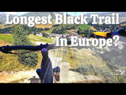 Europe’s Longest Black DH Trail ? – X-LINE SH74 (Black DH) Saalbach, Austria MTB